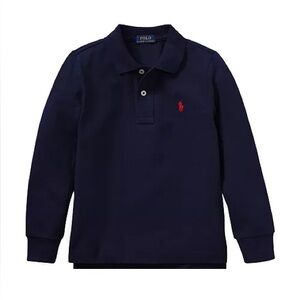Polo by Ralph Lauren Kids Blue Long Sleeve Polo